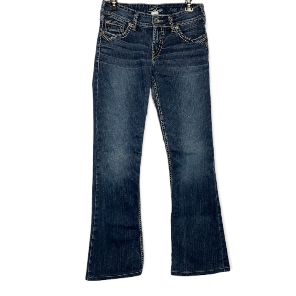 Silver Jeans Suki Surplus Dark Wash Mid Rise Bootcut Jeans Size 27